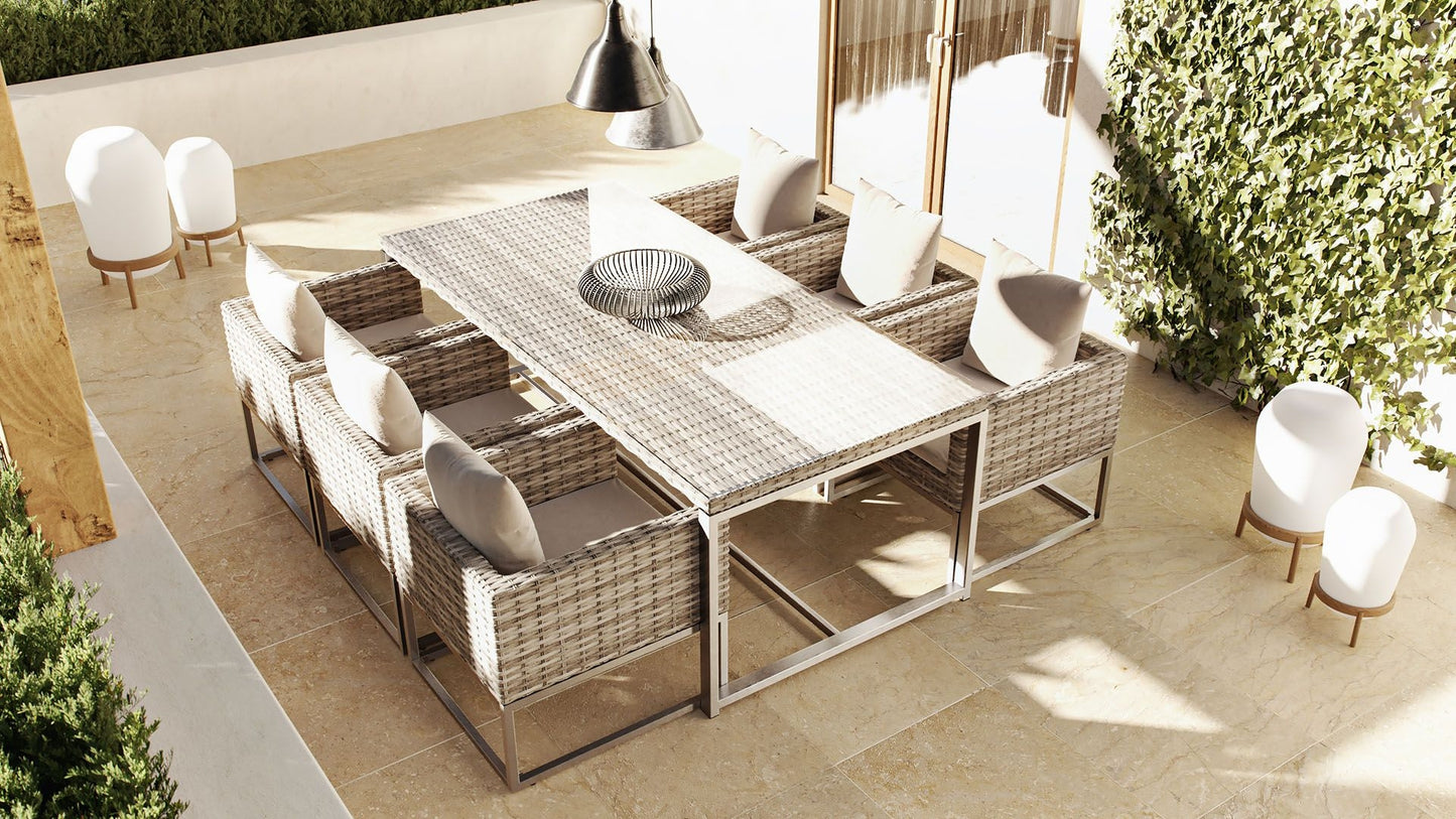 Ogrodowy zestaw stołowy Riva Dining L x273