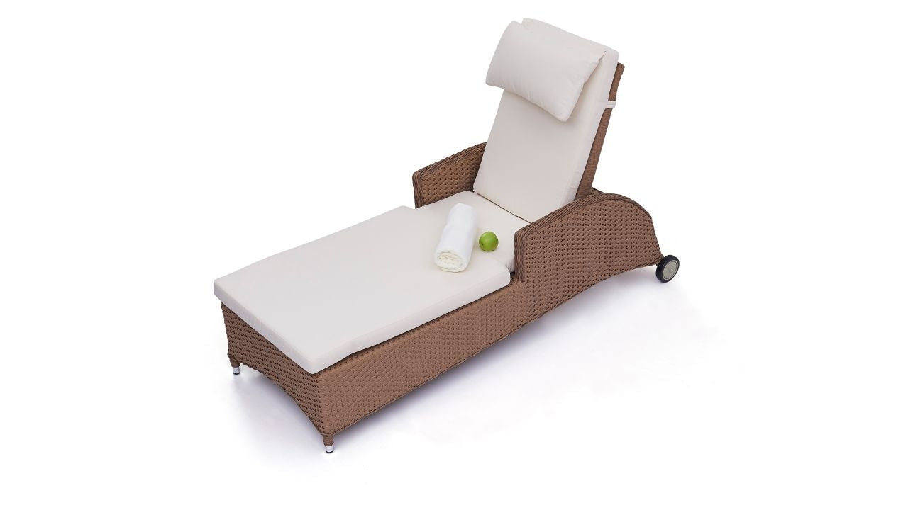 Doona ogrodowy leżak technorattanowy L160