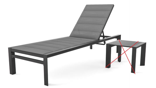 Amalfi (biały) aluminiowy leżak ogrodowy M122